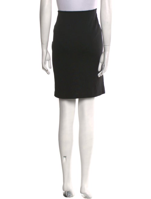 St. John Leather Knee-Length Skirt