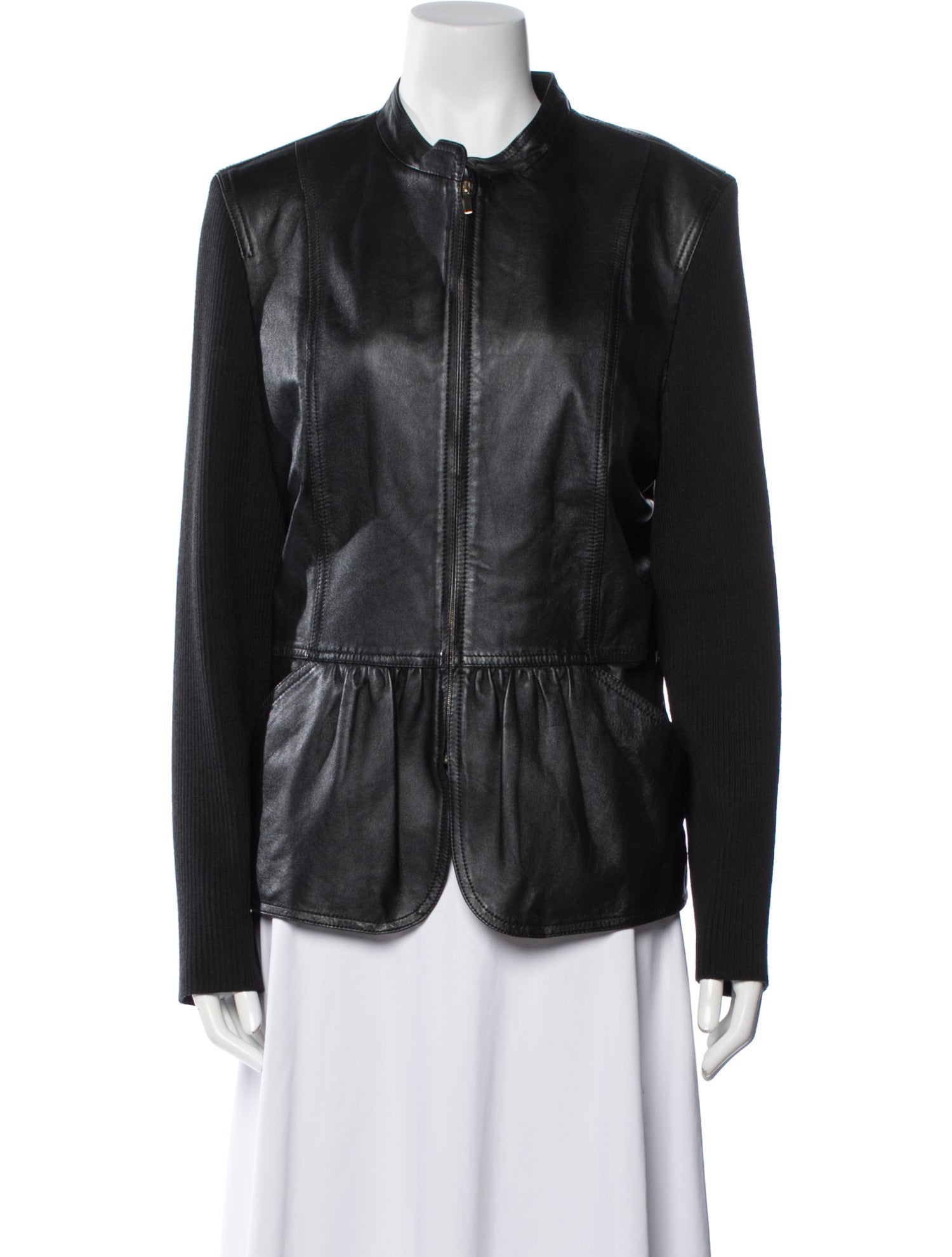 St. John Leather Evening Jacket