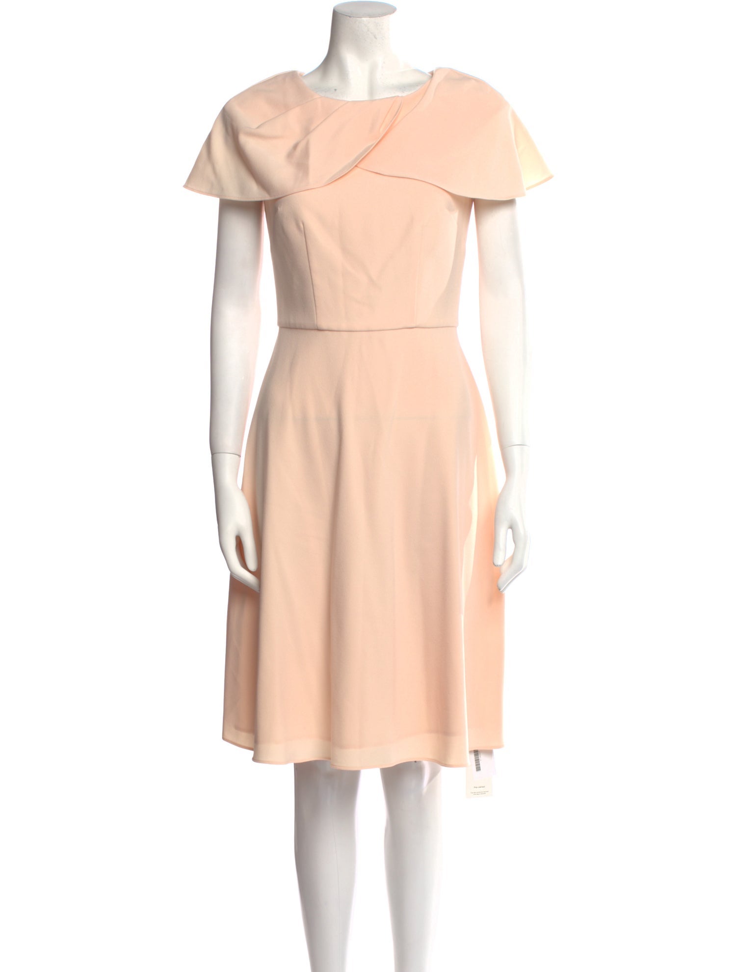 St. John Bateau Neckline Knee-Length Dress