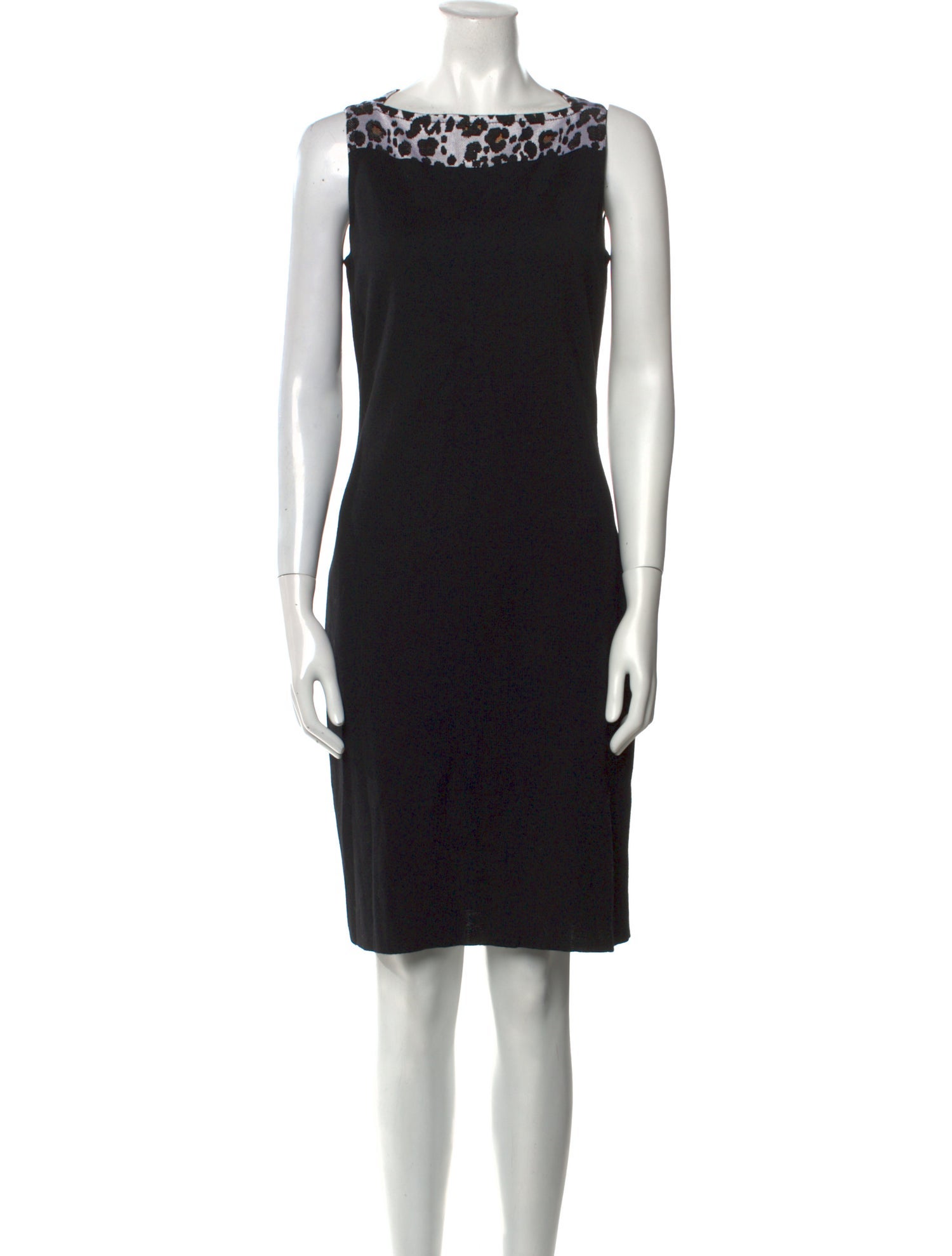 St. John Bateau Neckline Long Dress