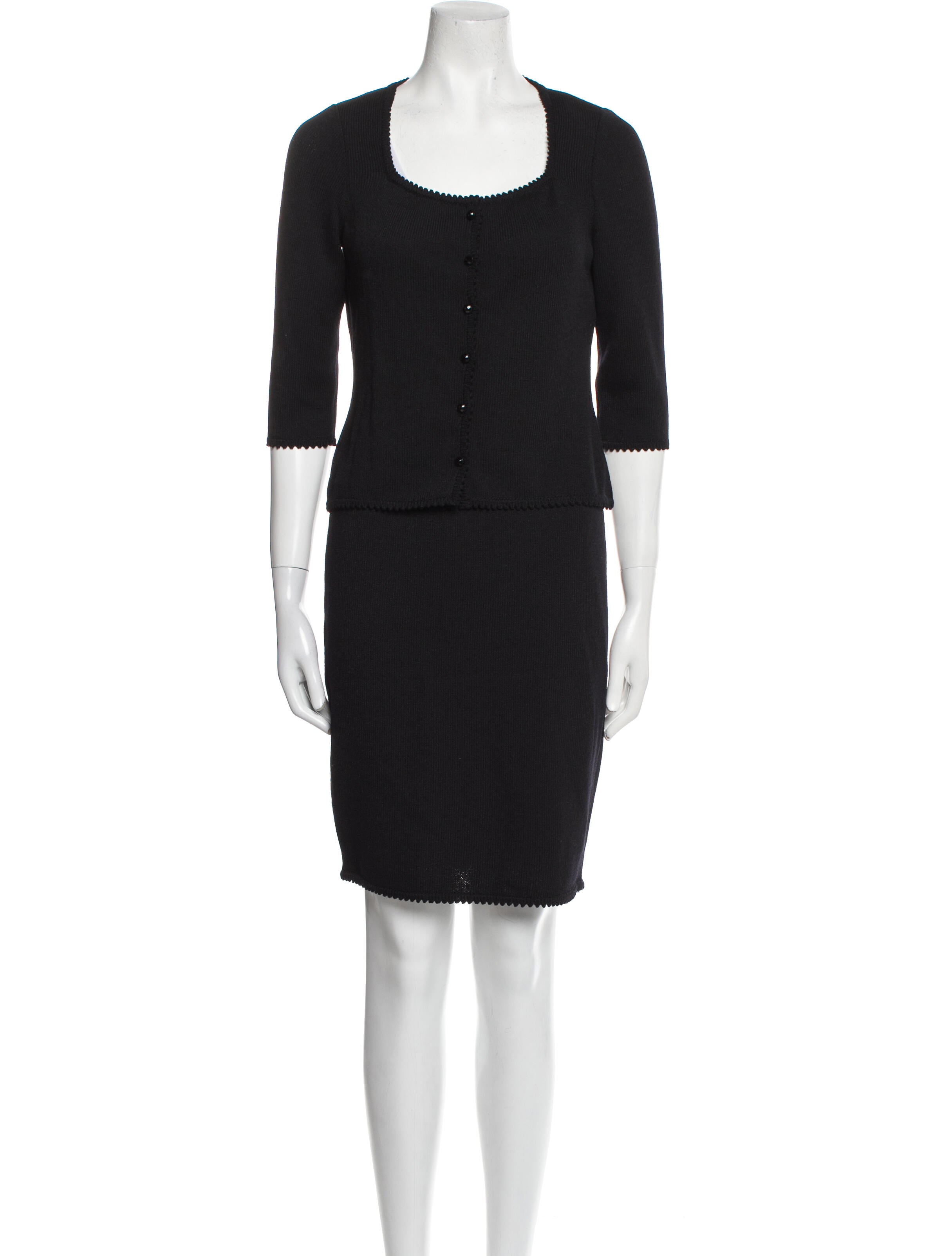 St. John Wool Skirt Set