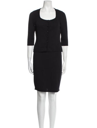 St. John Wool Skirt Set