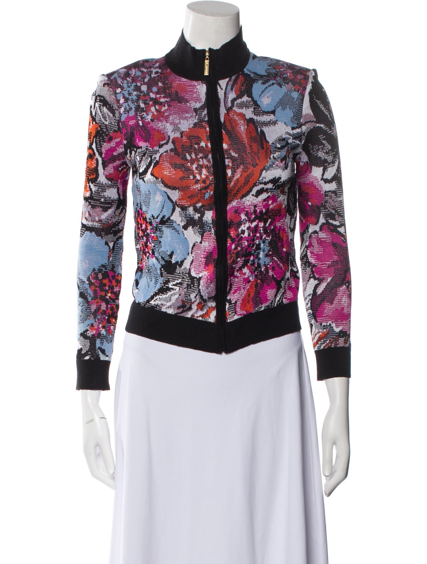 St. John Floral Print Evening Jacket