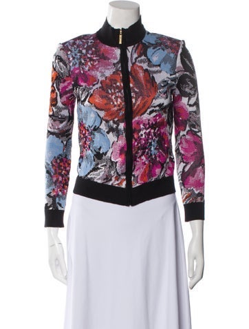 St. John Jackets Floral Print Evening Jacket Petite