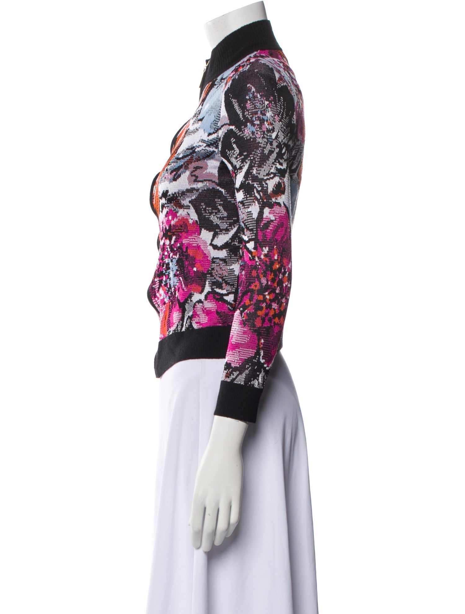 St. John Floral Print Evening Jacket