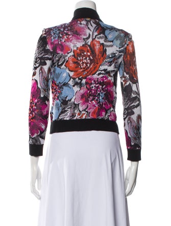 St. John Floral Print Evening Jacket