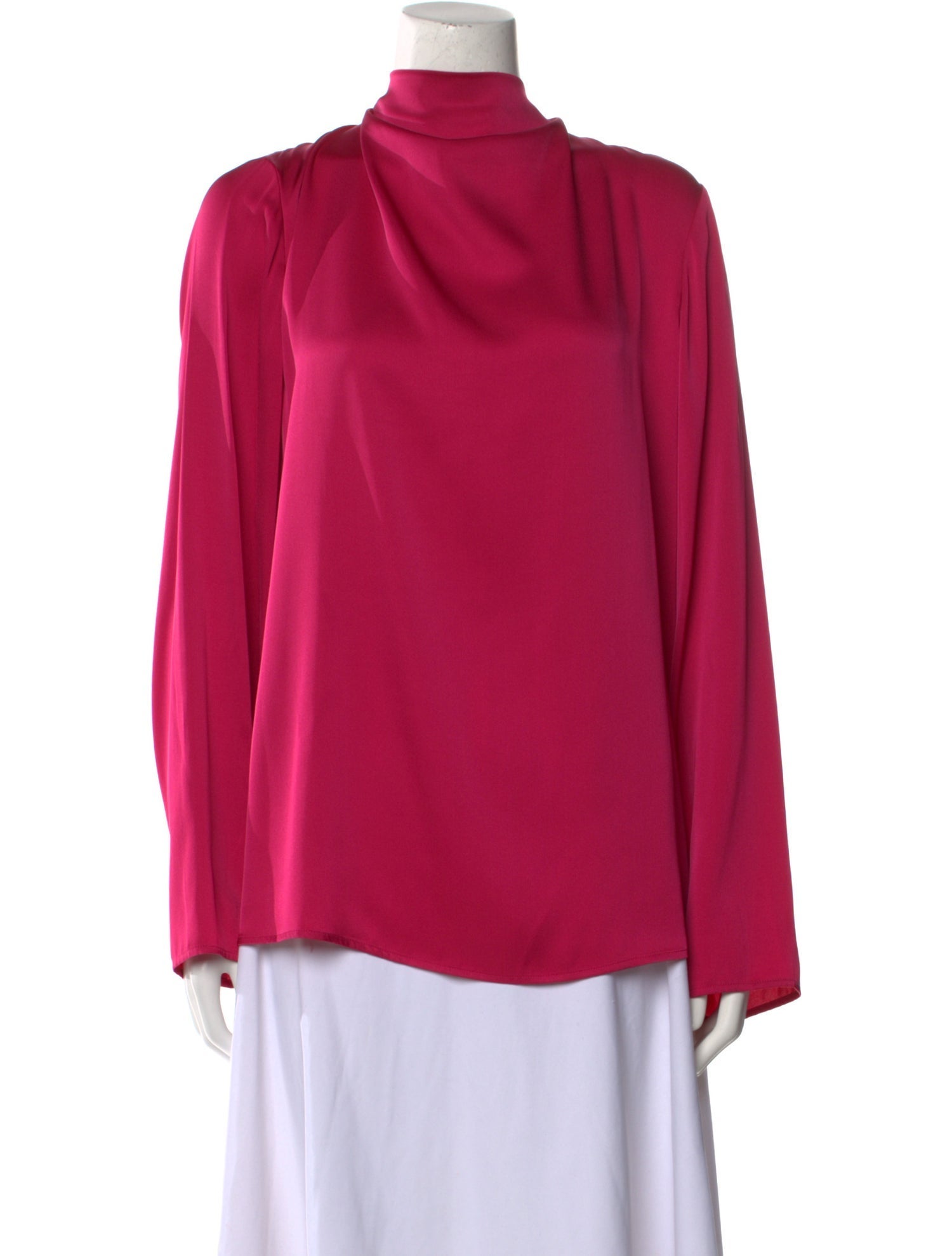St. John Silk Mock Neck Blouse w/ Tags