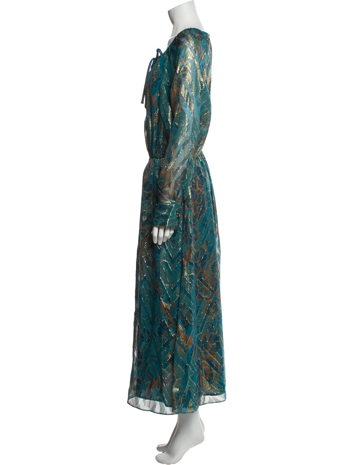 St. John Silk Long Dress
