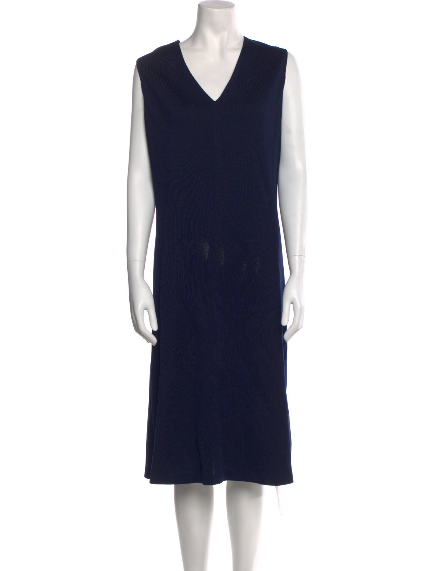 St. John V-Neck Midi Length Dress