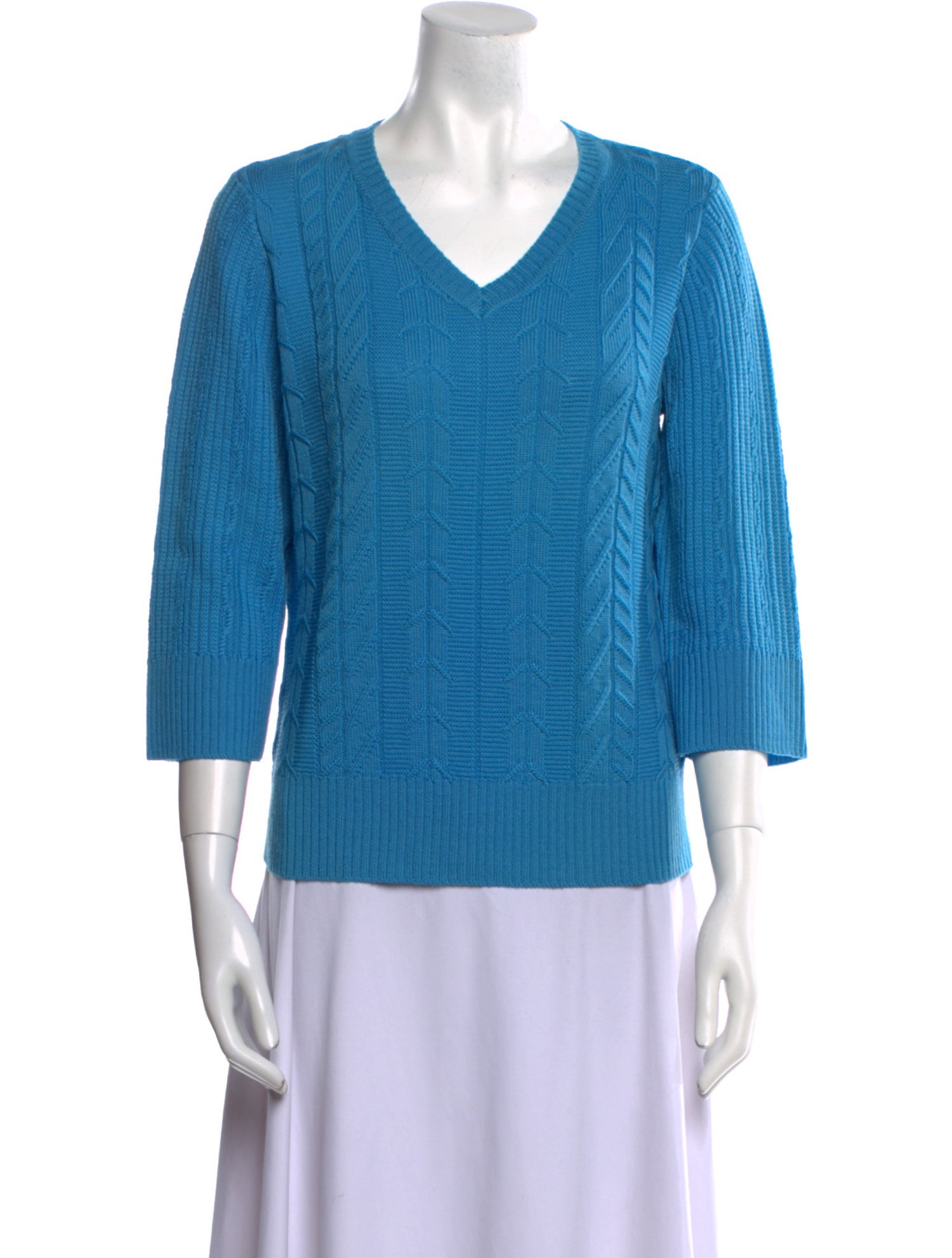 St. John Wool V-Neck Sweater