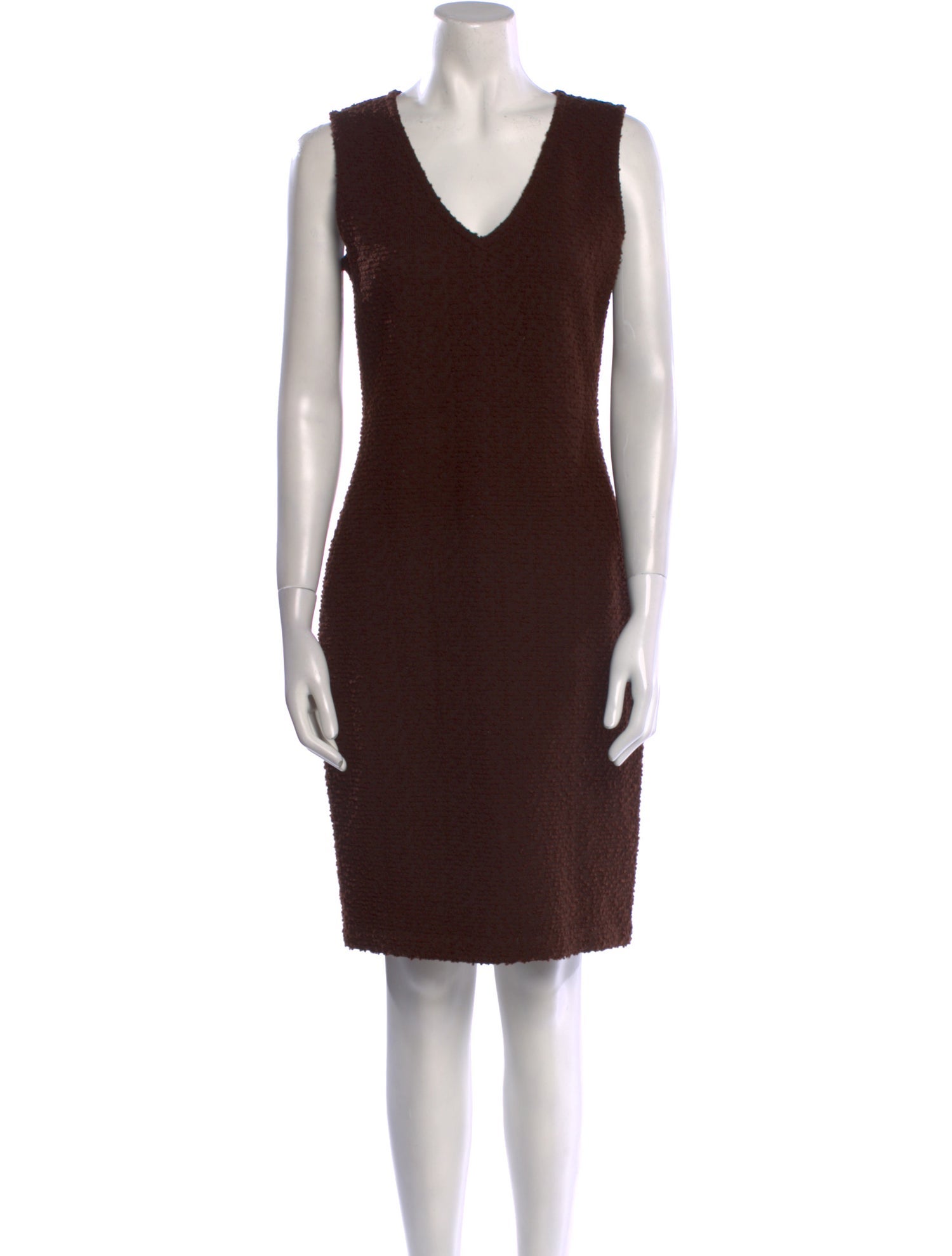 St. John V-Neck Knee-Length Dress