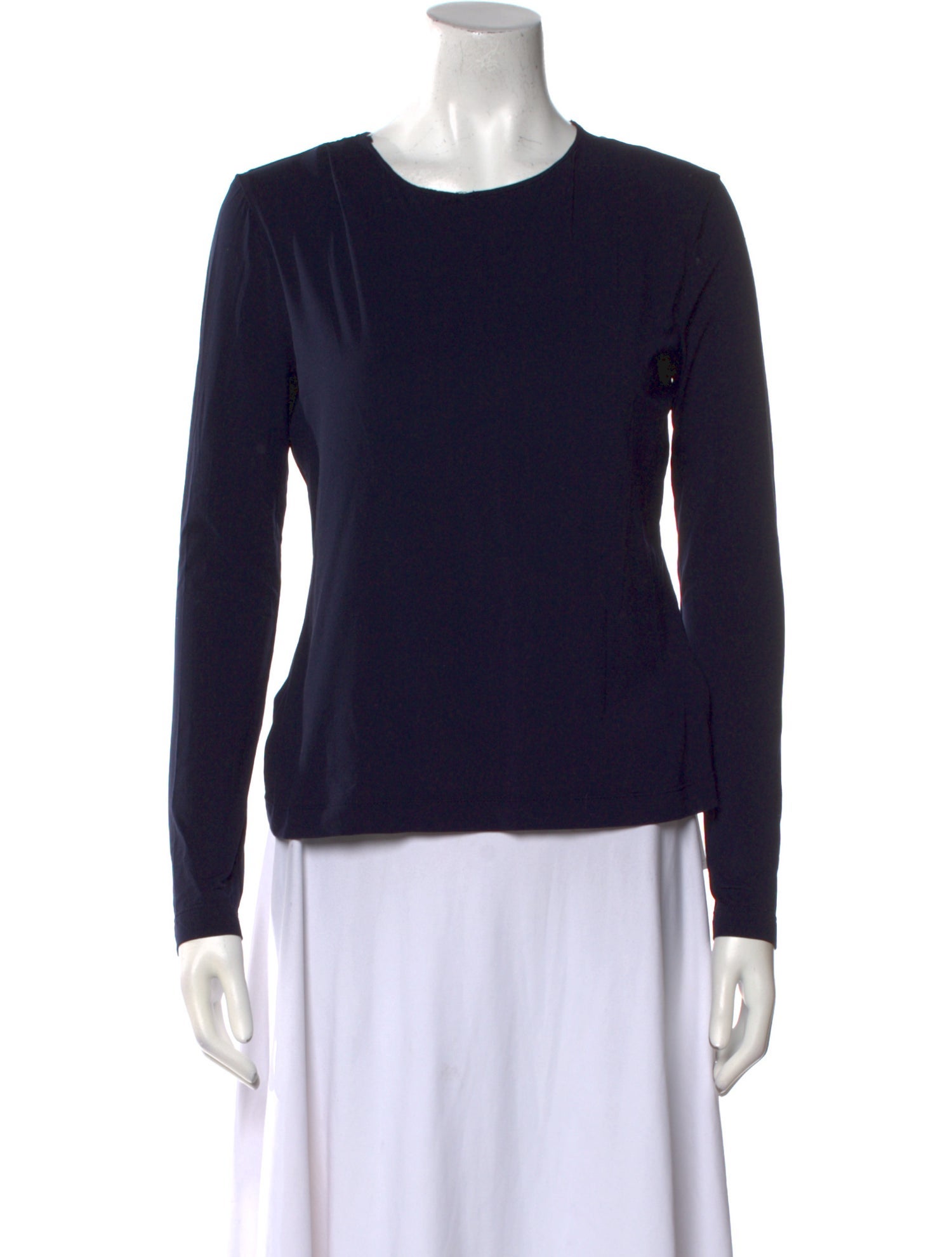 St. John Crew Neck Long Sleeve T-Shirt