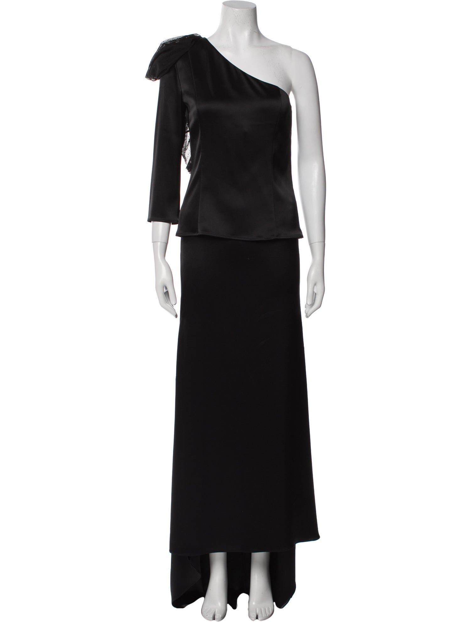 St. John Mesh Accents Skirt Set