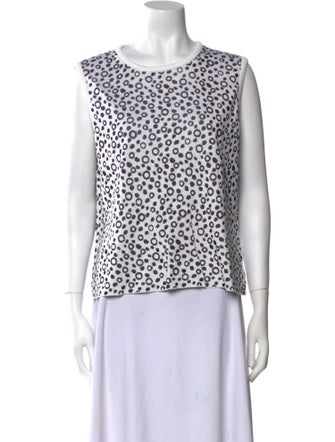 St. John Wool Printed Sweater