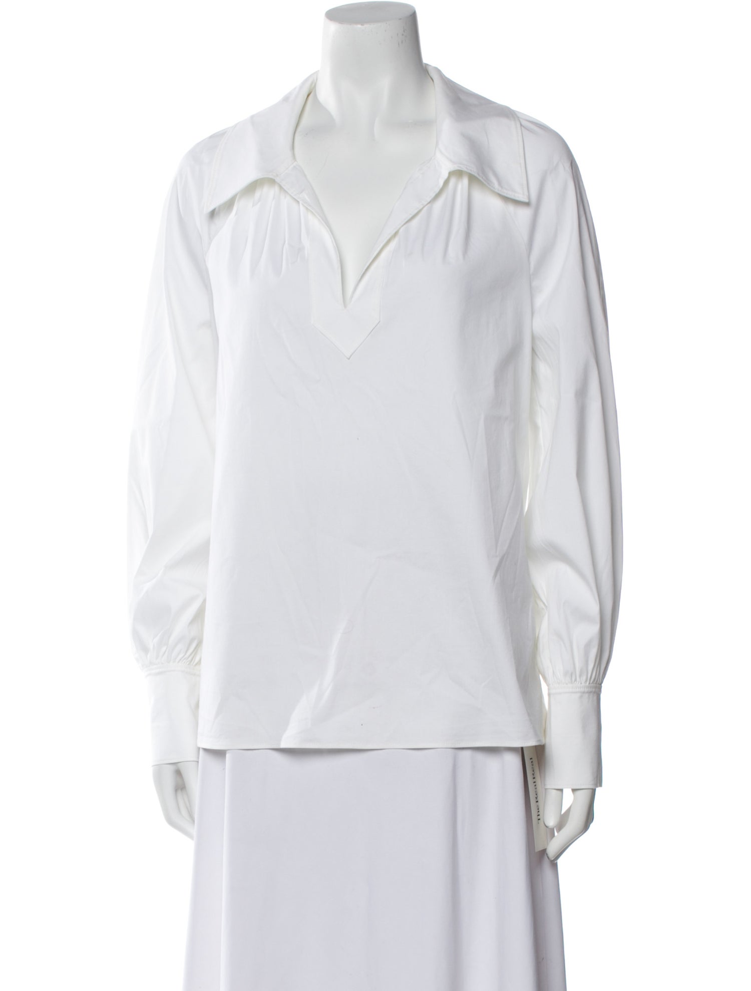 St. John V-Neck Long Sleeve Polo
