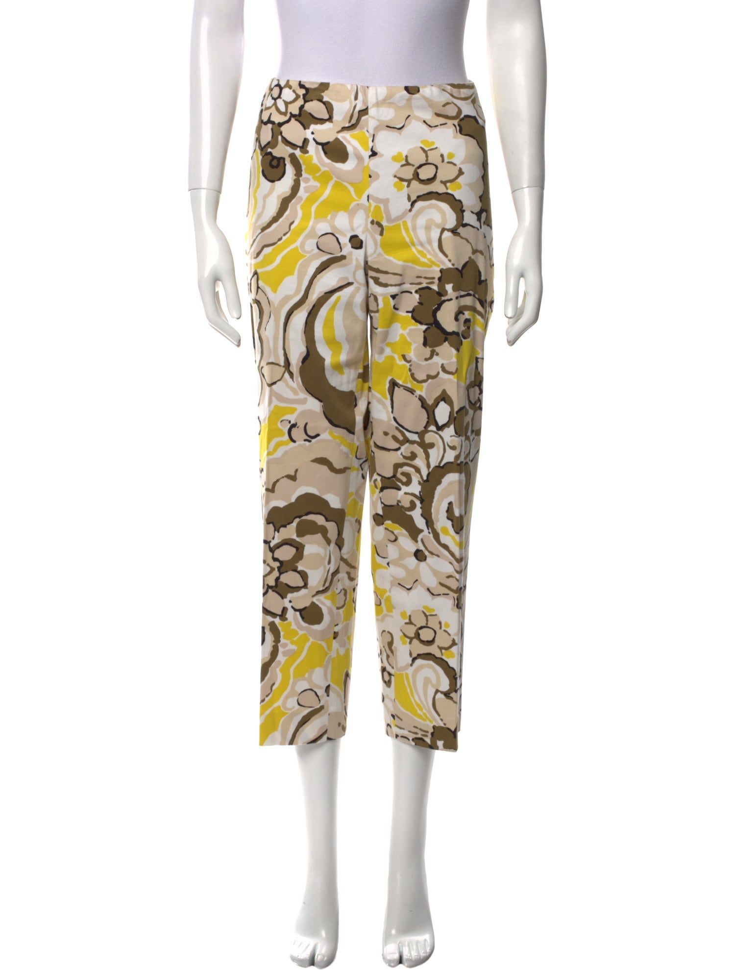 St. John Printed Straight Leg Pants