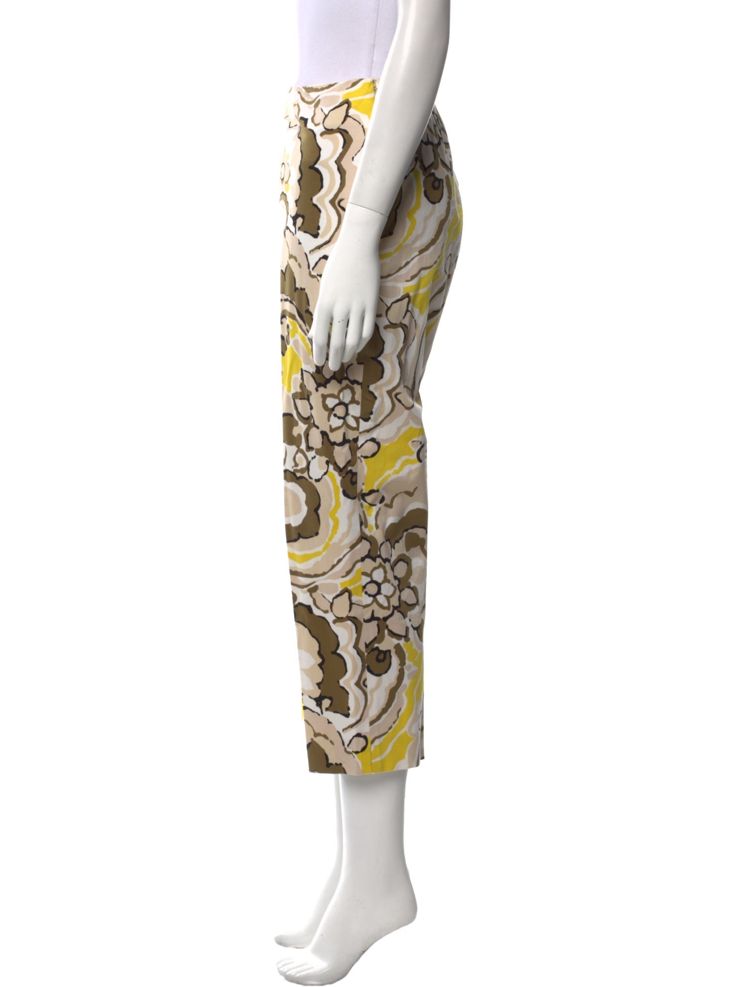 St. John Printed Straight Leg Pants