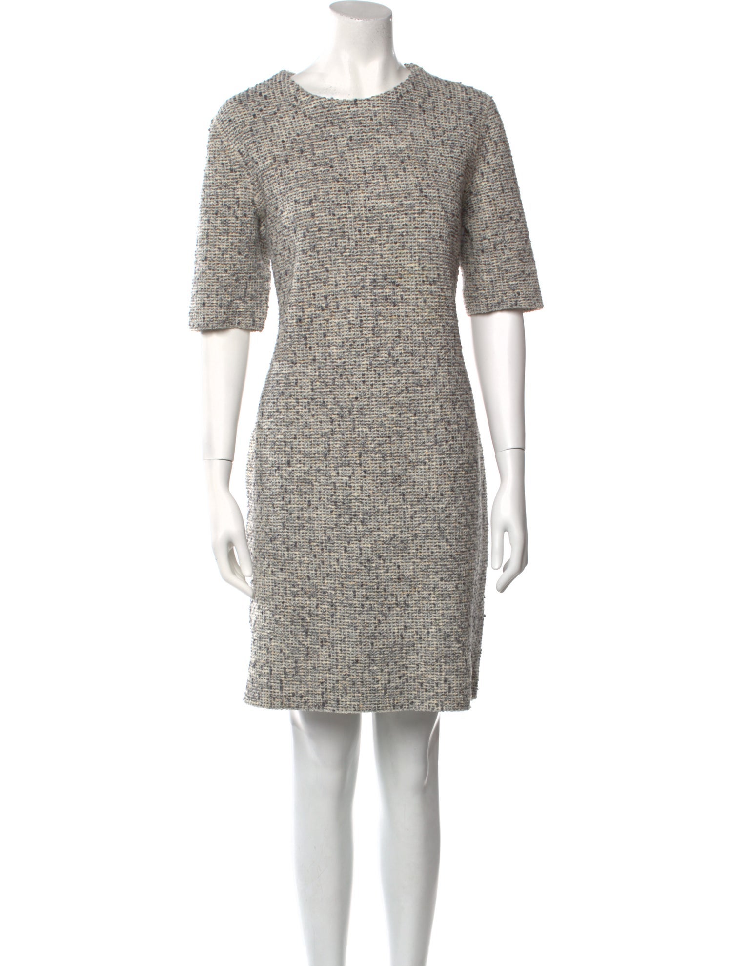 St. John Crew Neck Knee-Length Dress