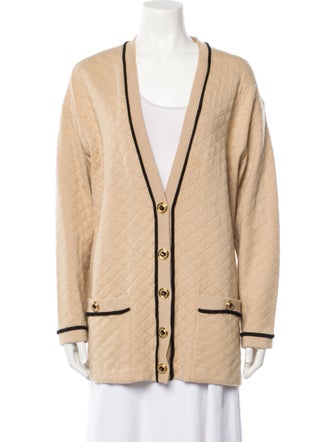 St. John Plunge Neckline Sweater