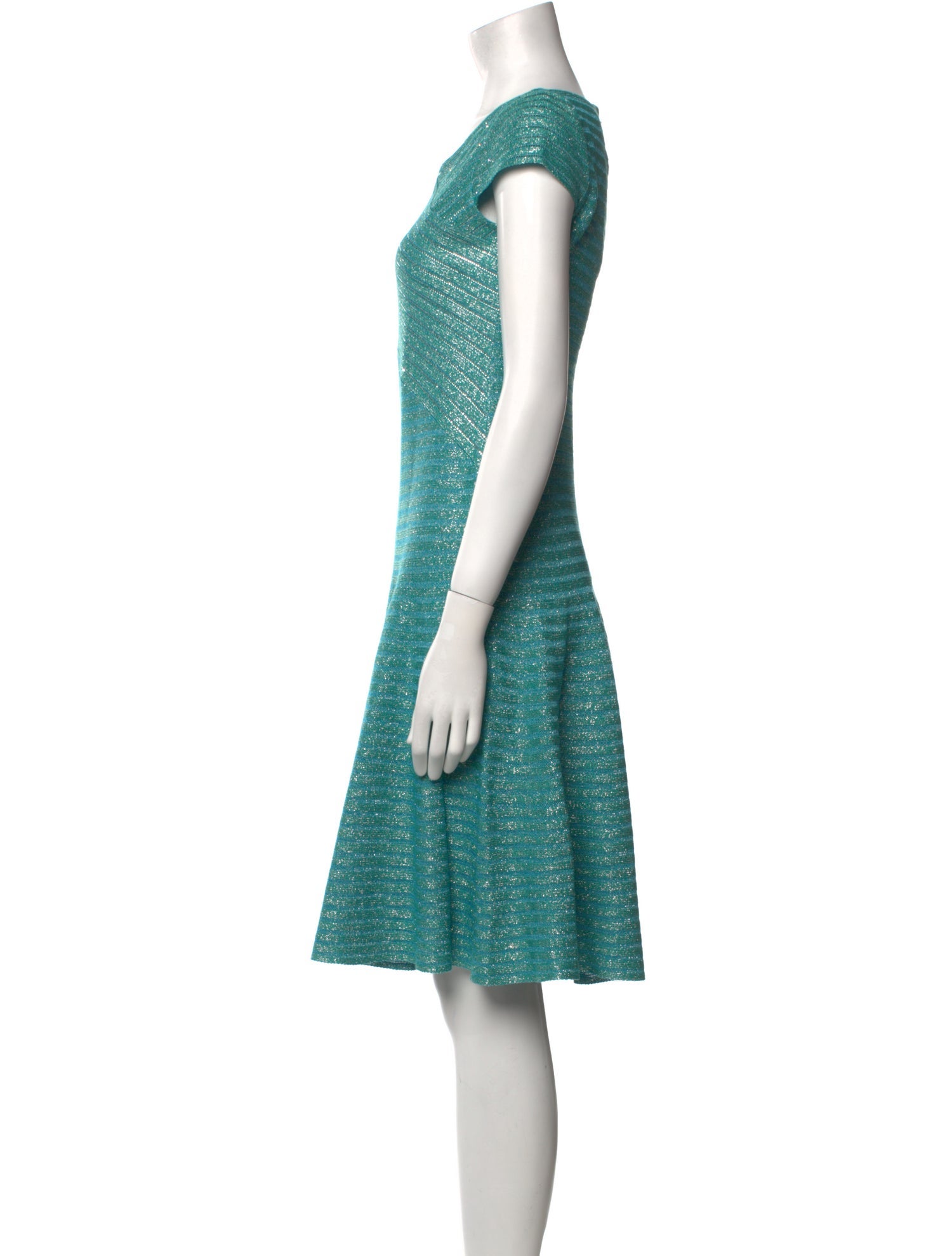 St. John V-Neck Mini Dress w/ Tags