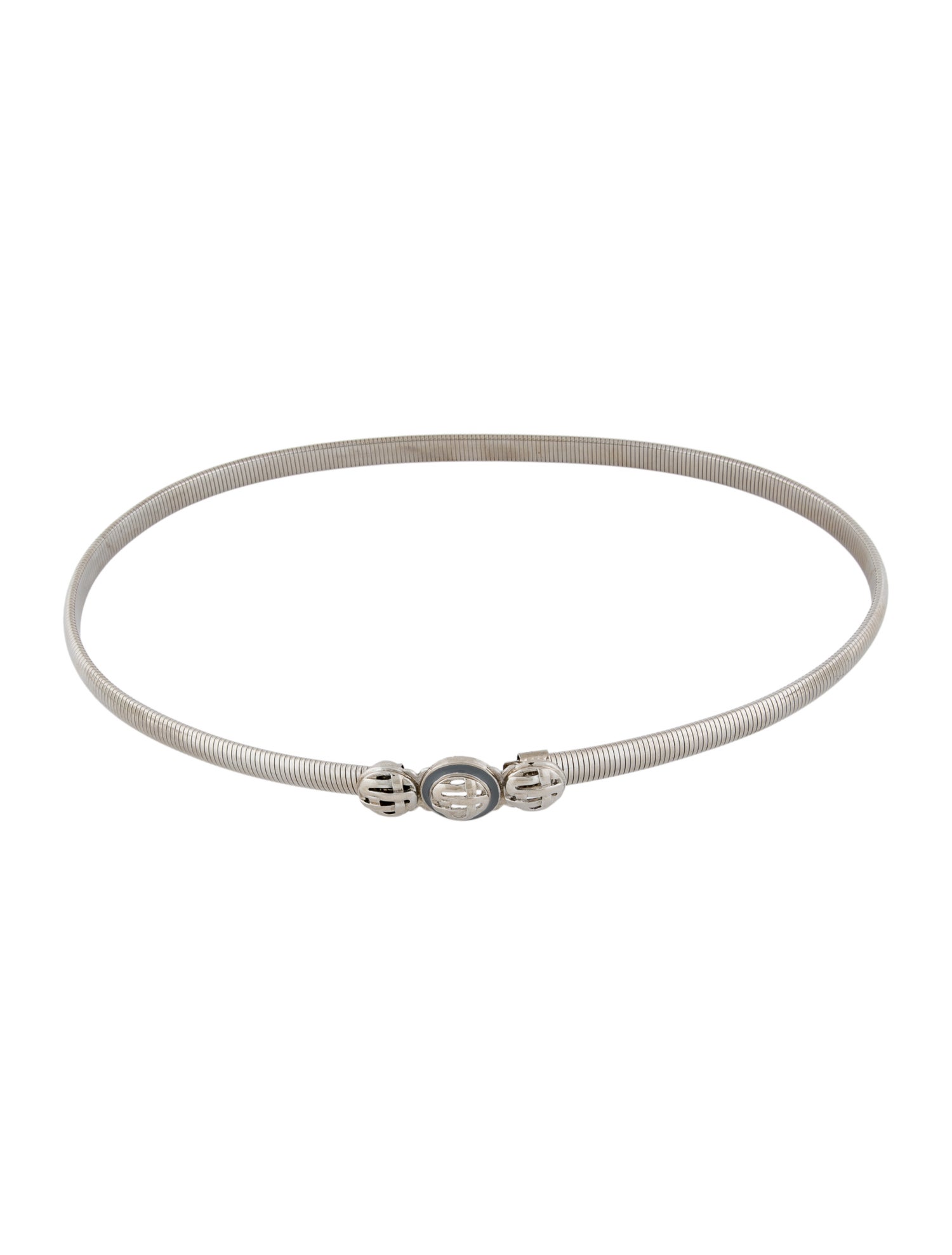St. John Skinny Metal Chain-Link Belt