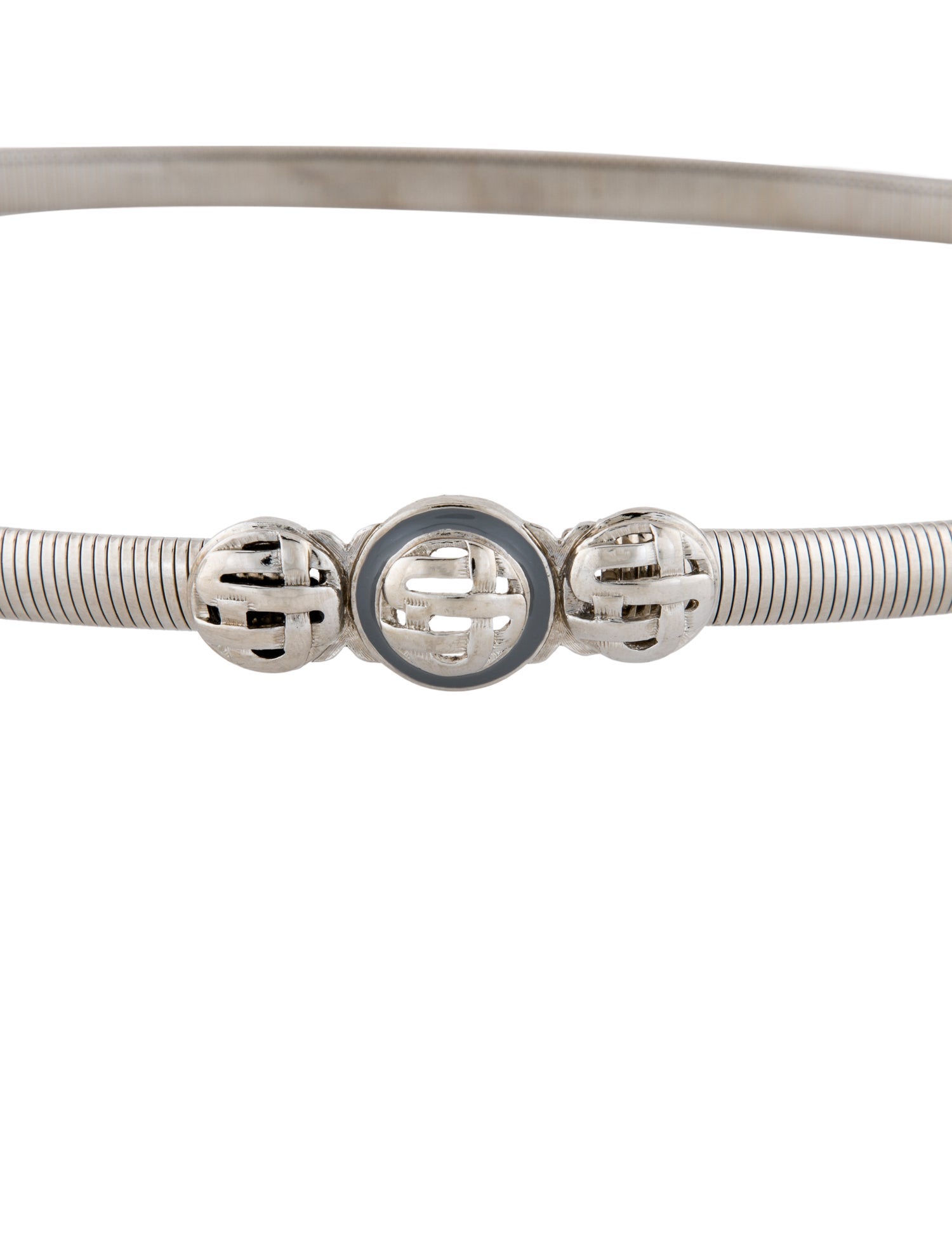St. John Skinny Metal Chain-Link Belt