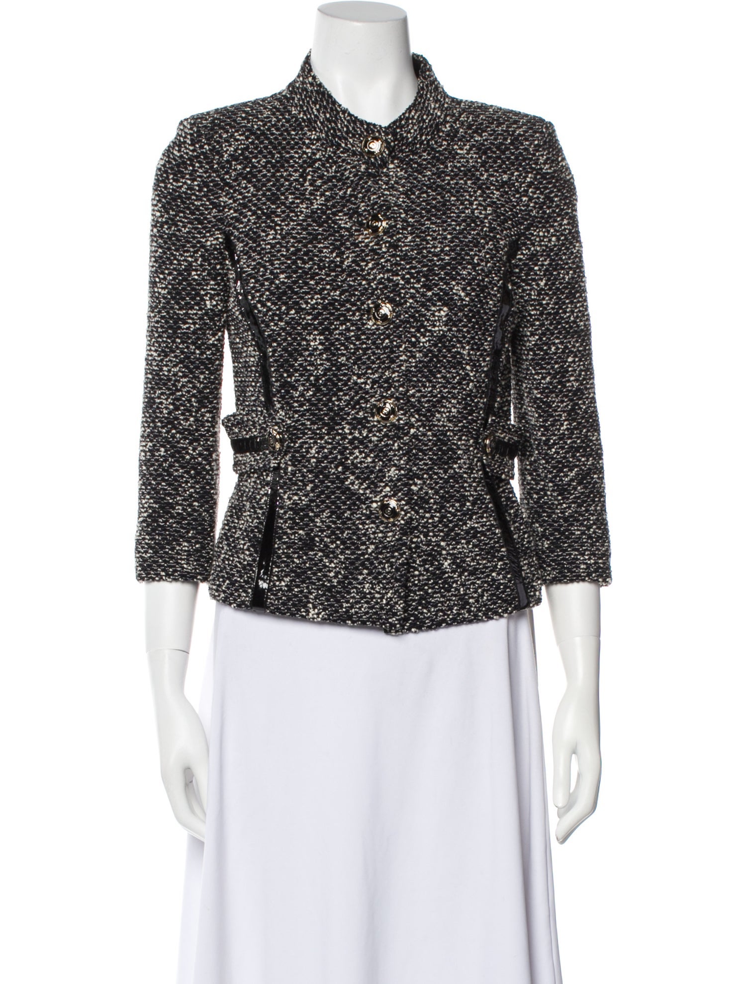 St. John Tweed Pattern Evening Jacket