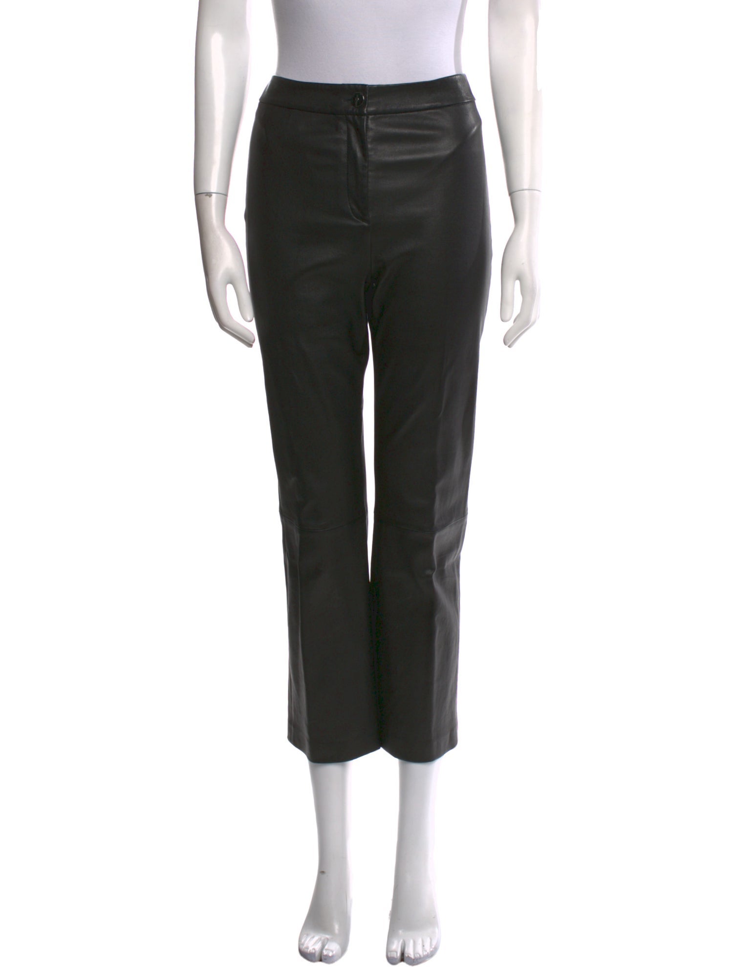 St. John Leather Straight Leg Pants