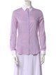 St. John Long Sleeve Button-Up Top