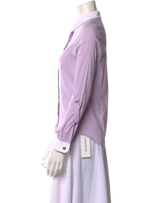 St. John Long Sleeve Button-Up Top