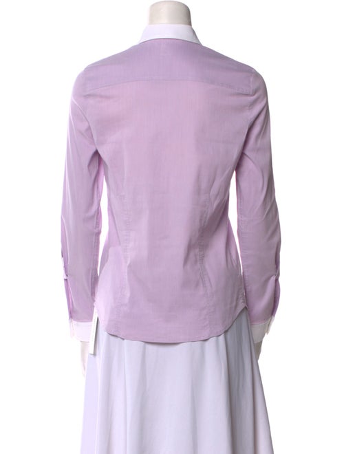 St. John Long Sleeve Button-Up Top