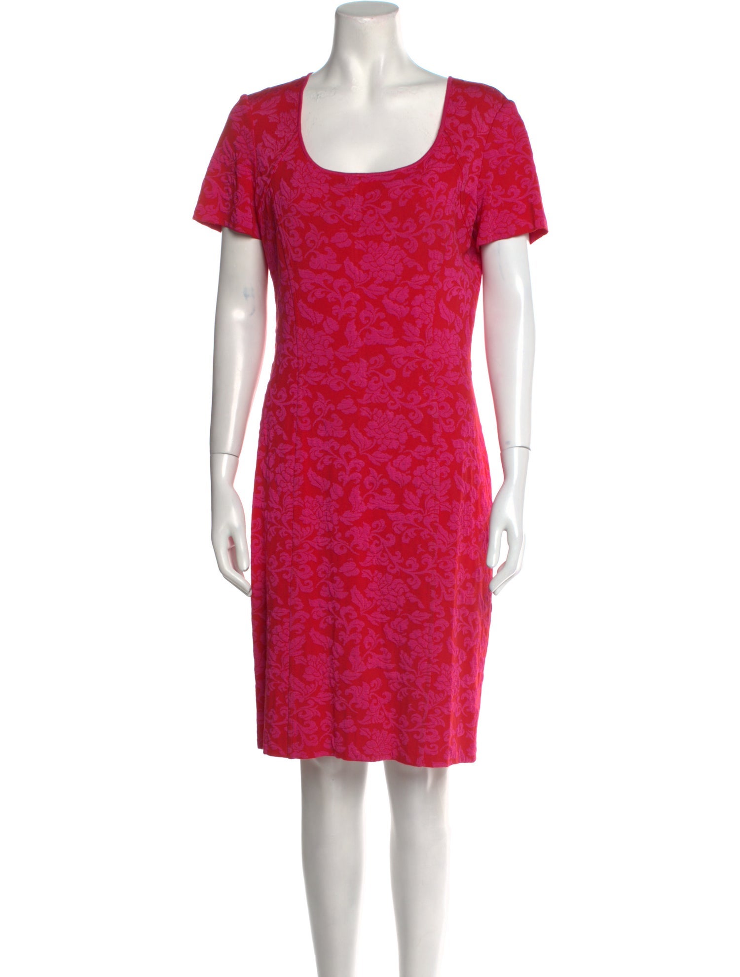 St. John Printed Knee-Length Dress