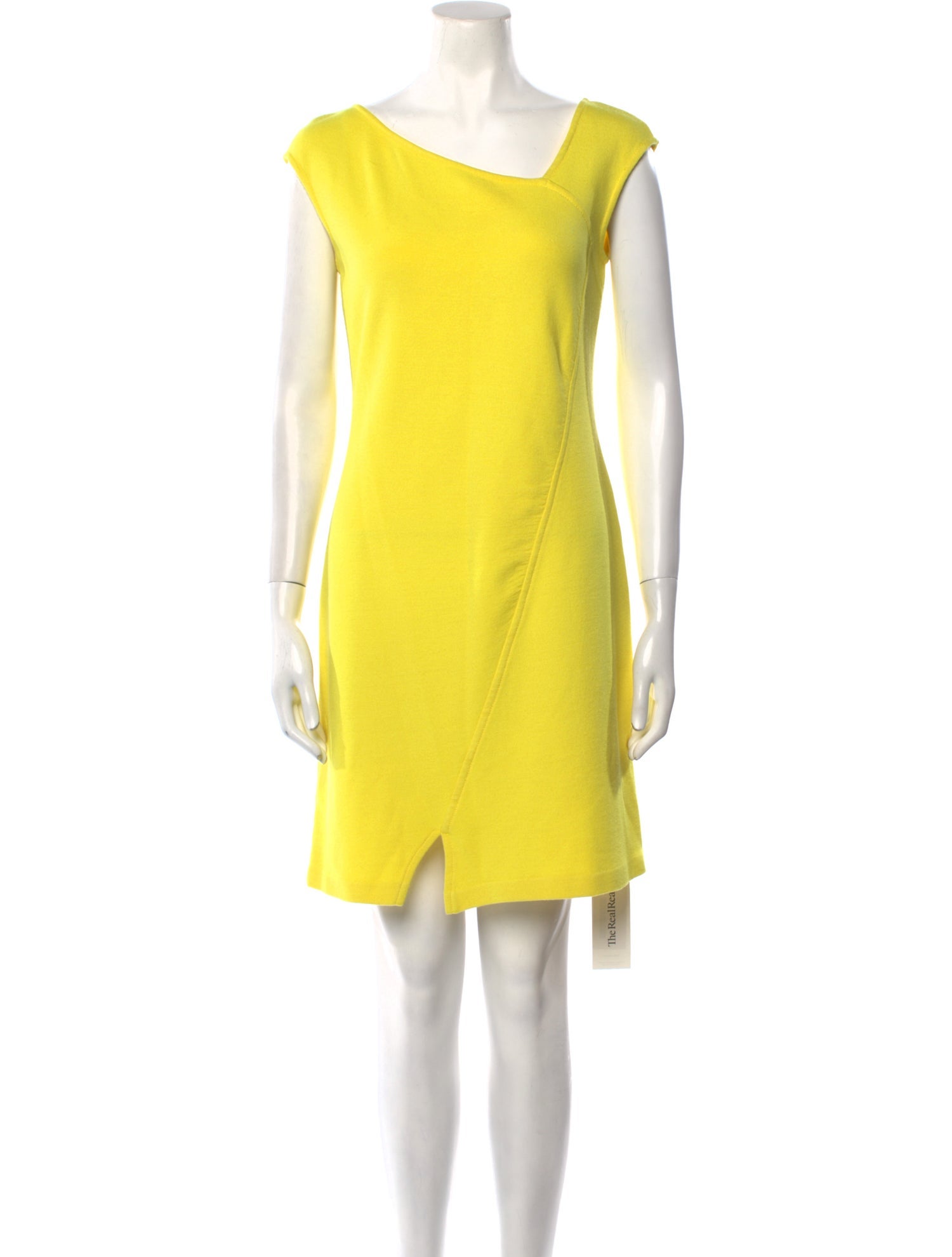 St. John Bateau Neckline Mini Dress
