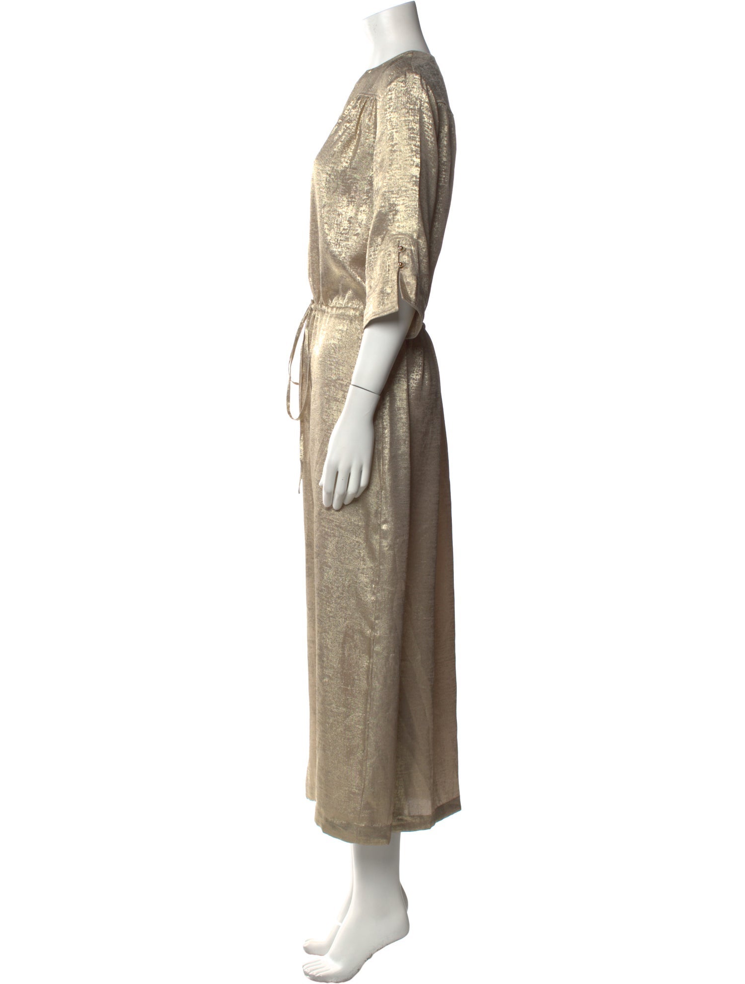 St. John V-Neck Long Dress