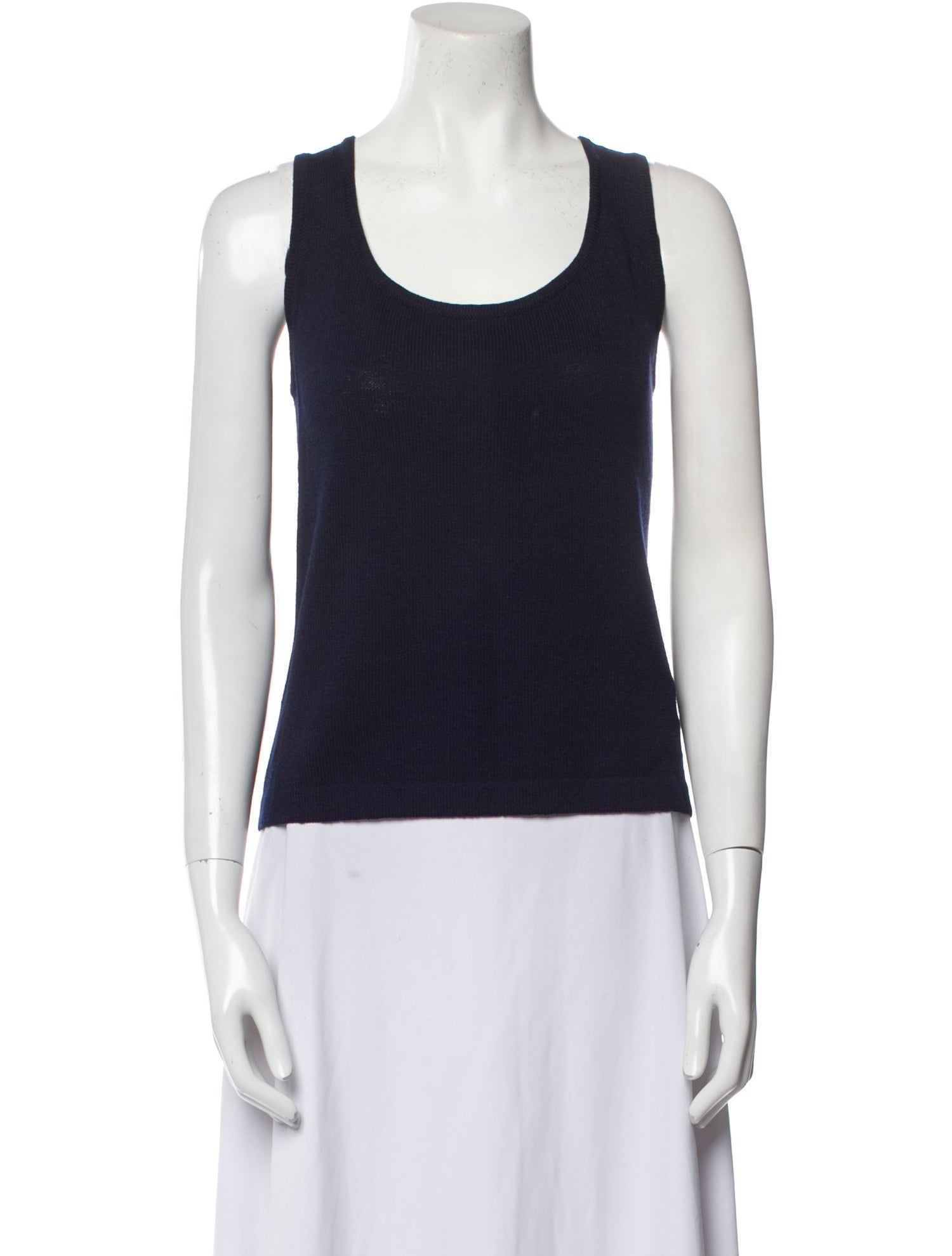 St. John Wool Scoop Neck Top