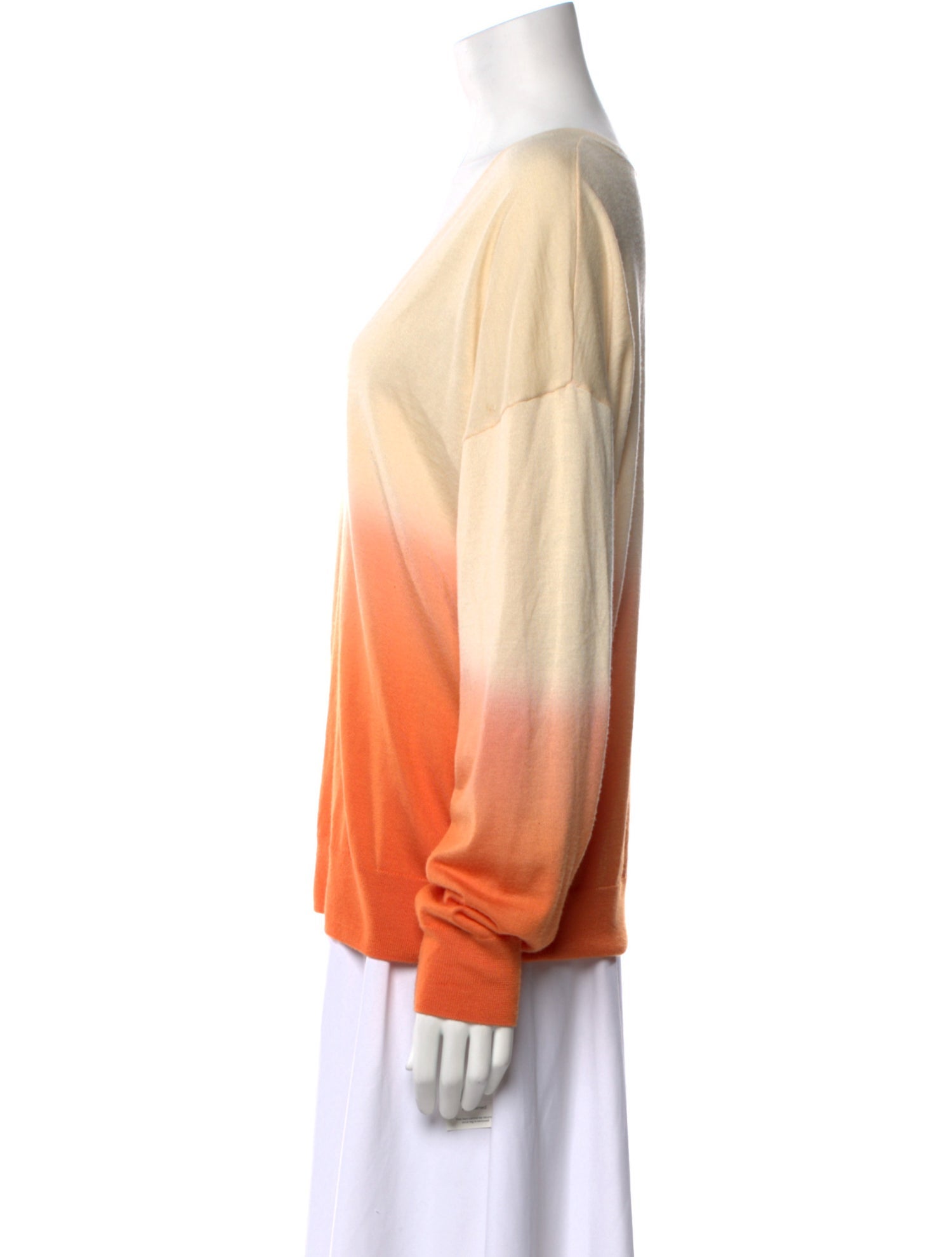 St. John Wool V-Neck Sweatshirt