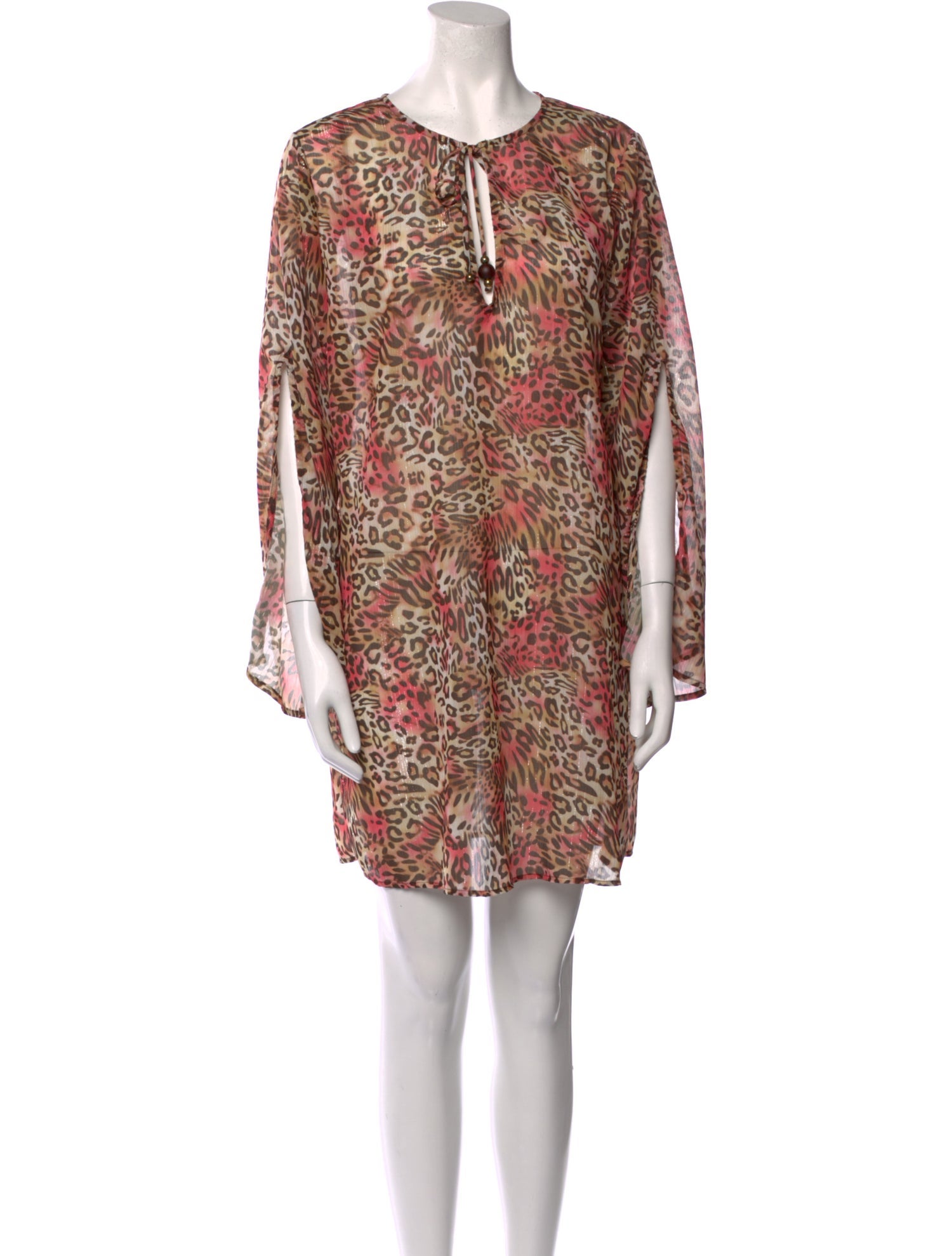 St. John Animal Print Mini Dress