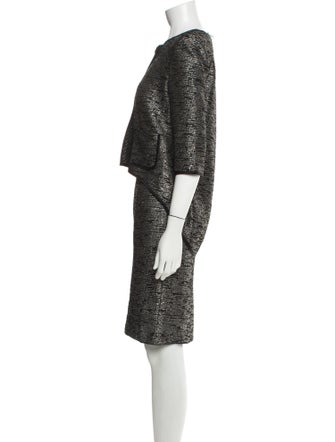 St. John Sequin Embellishments Dress Set