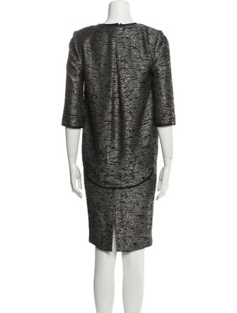 St. John Sequin Embellishments Dress Set