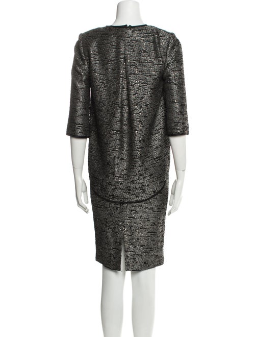 St. John Sequin Embellishments Dress Set