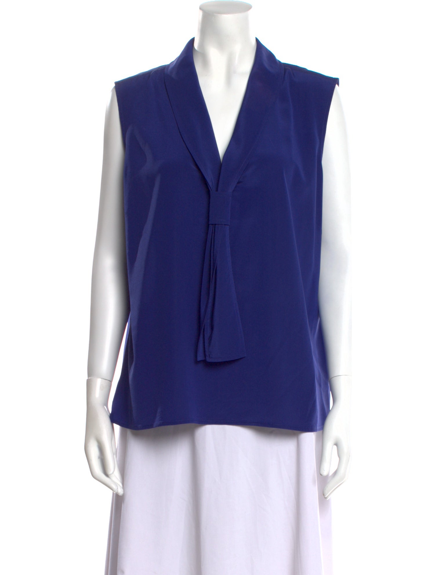 St. John Silk V-Neck Blouse