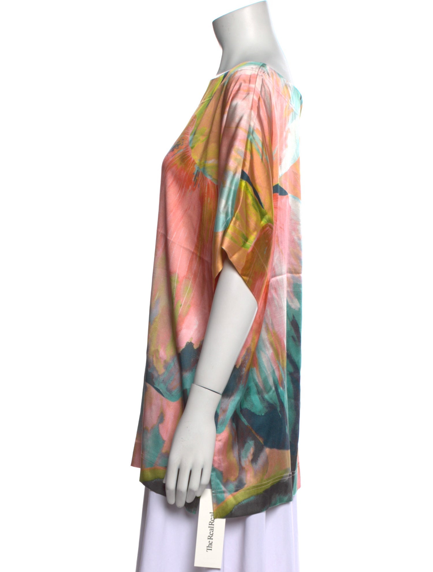 St. John Silk Printed Tunic