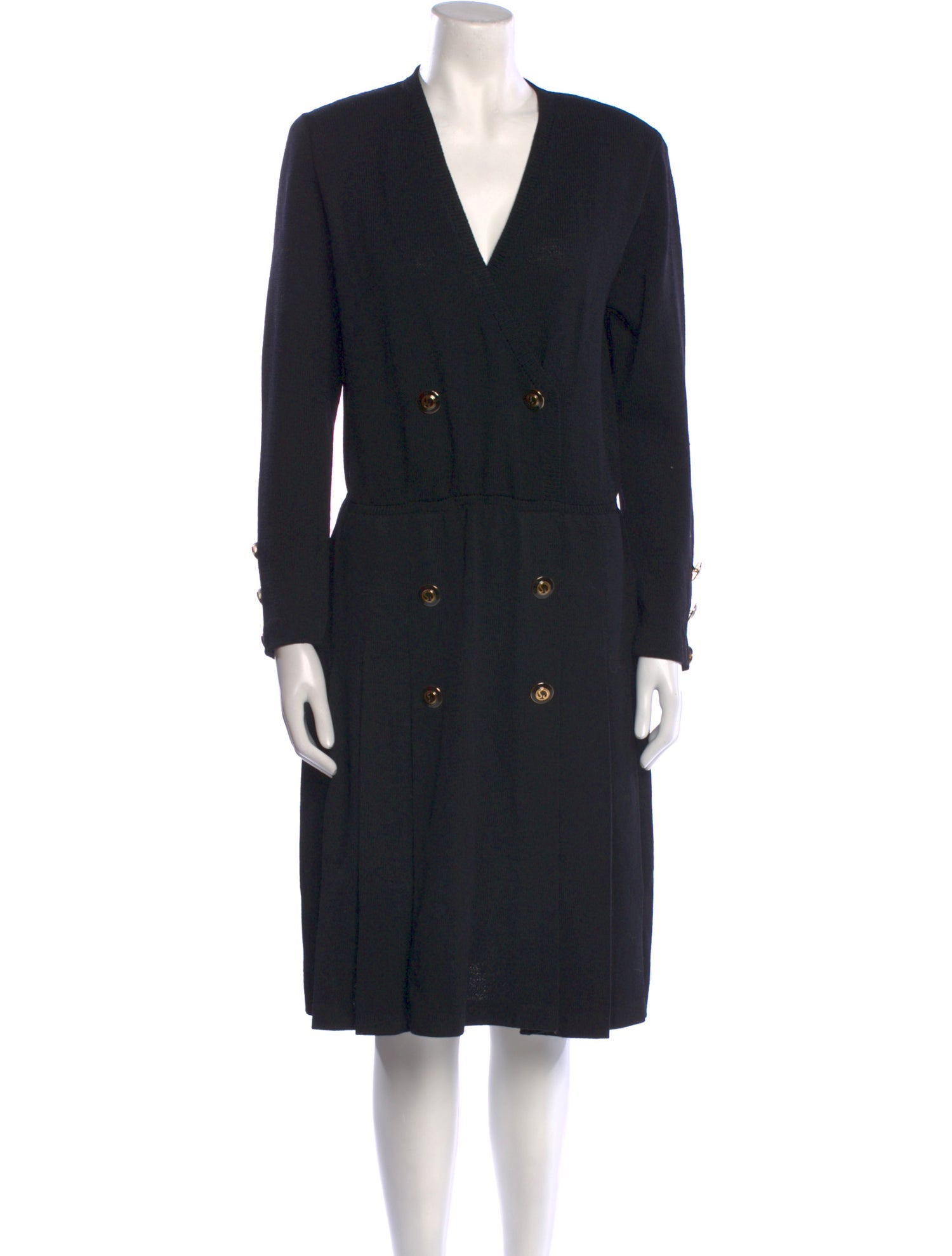 St. John Wool Knee-Length Dress