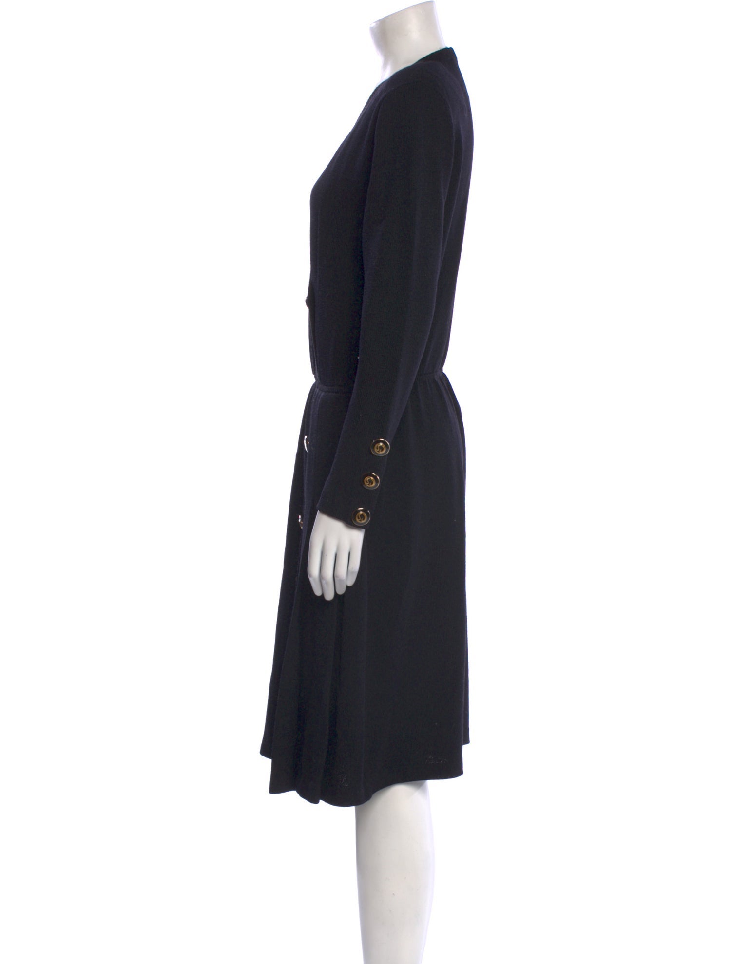 St. John Wool Knee-Length Dress