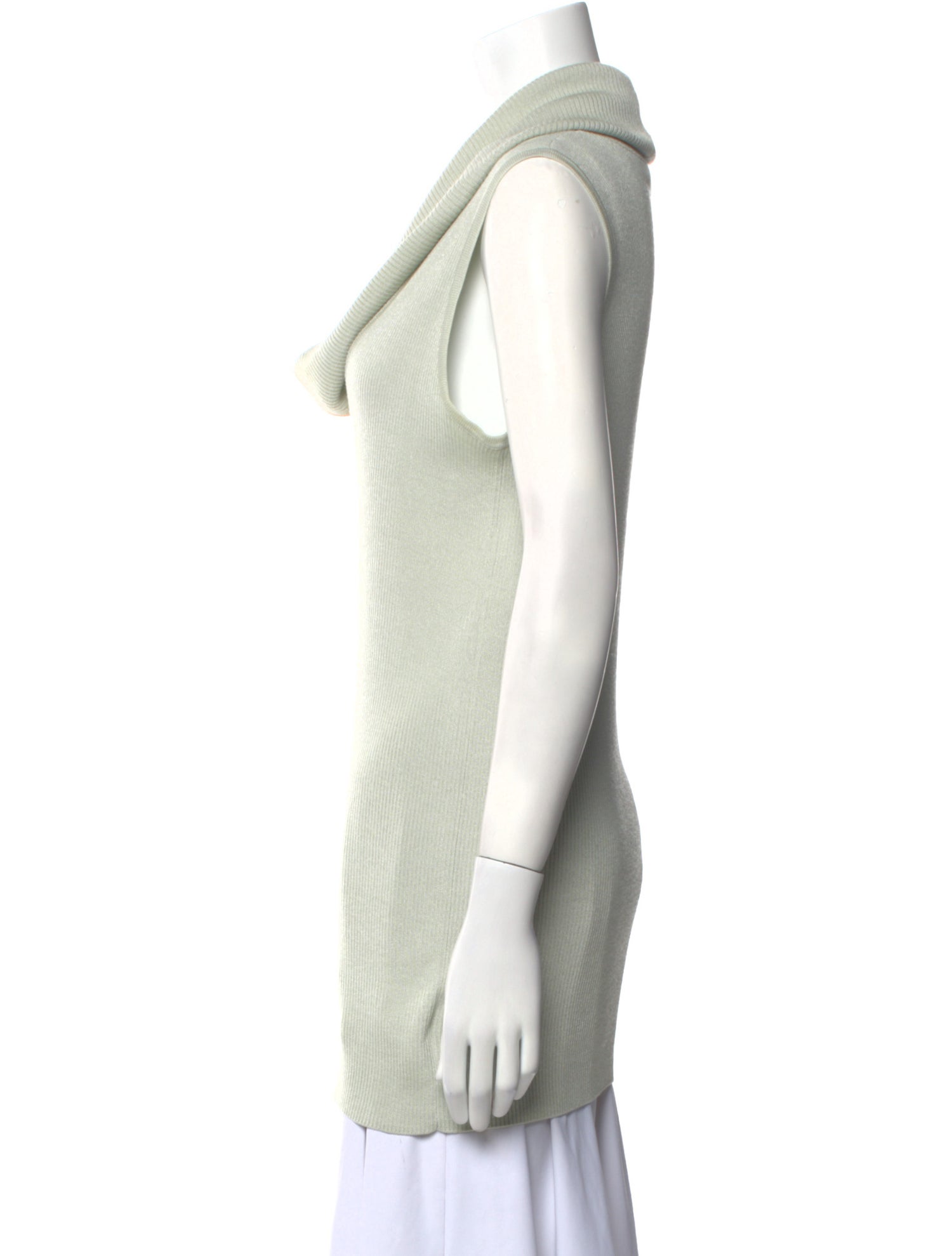 St. John Wool Cowl Neck Sweater