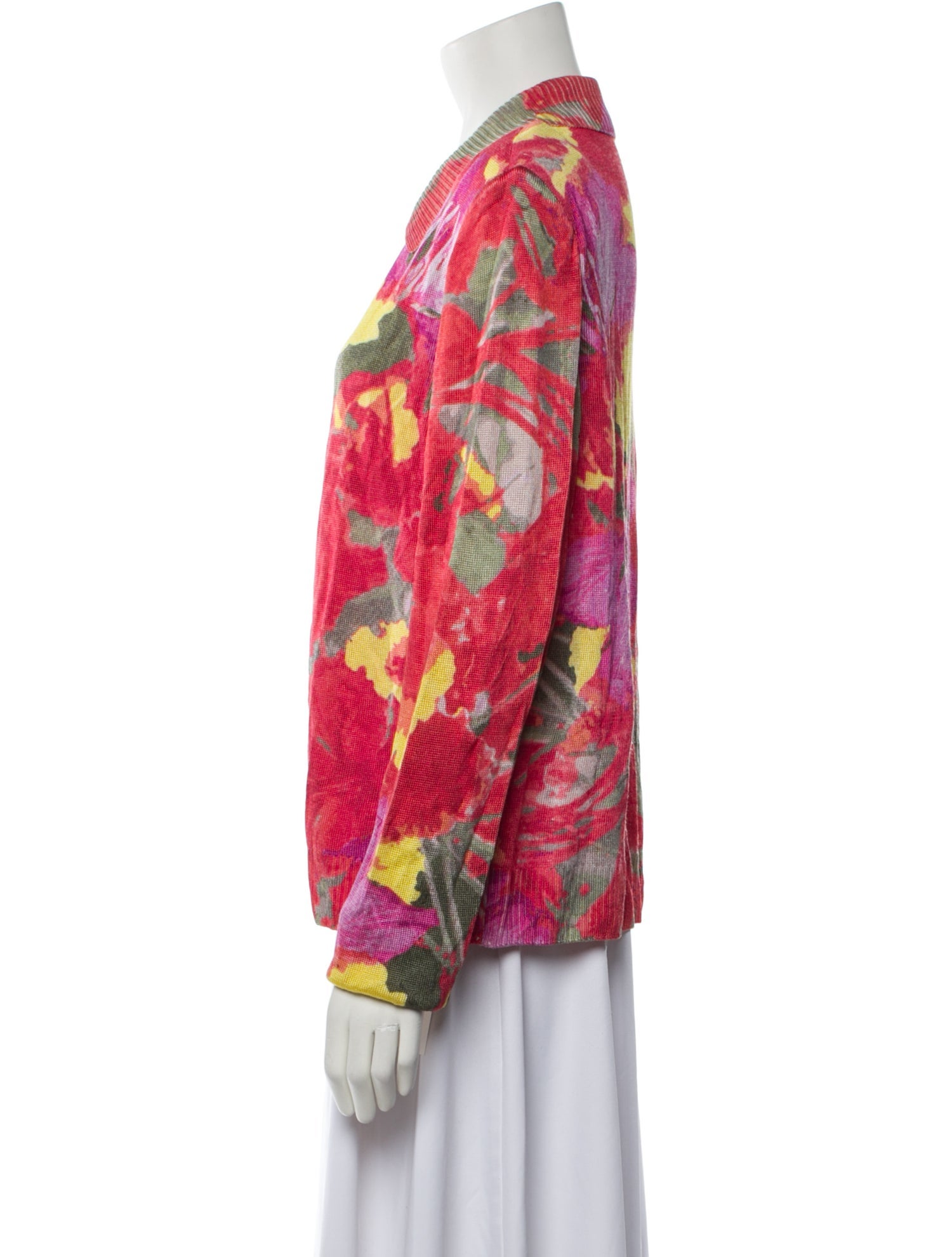 St. John Floral Print Jacket