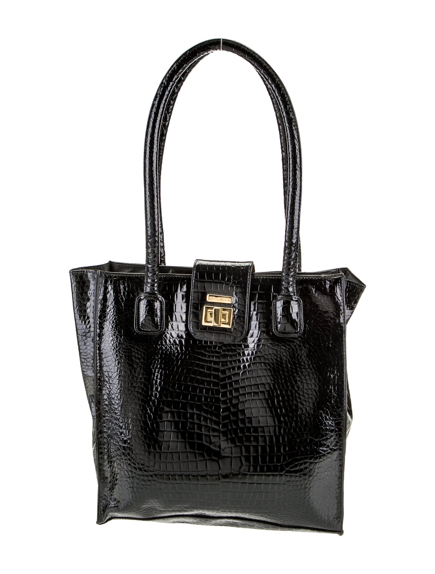 St. John Patent Leather Bucket Bag