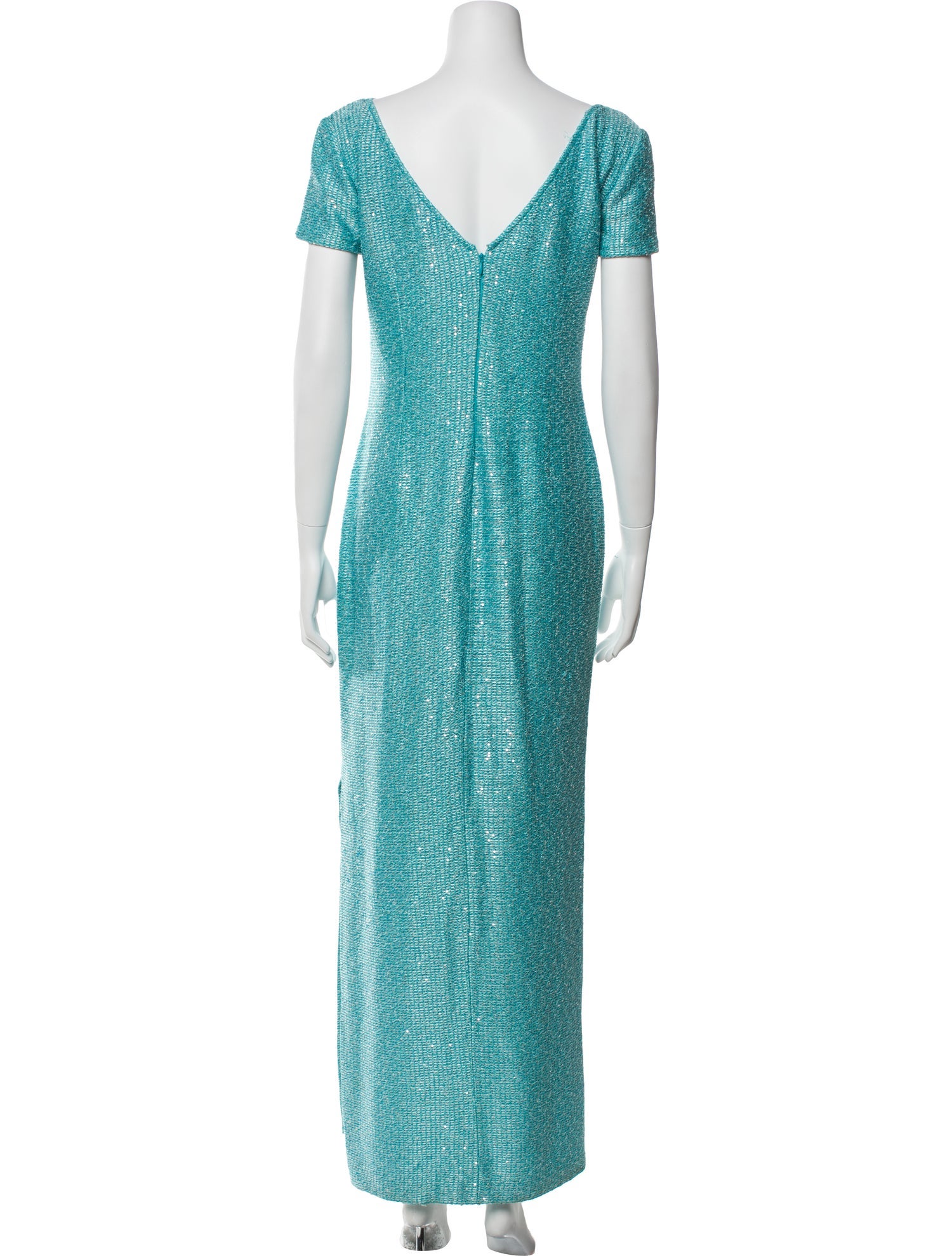 St. John V-Neck Long Dress