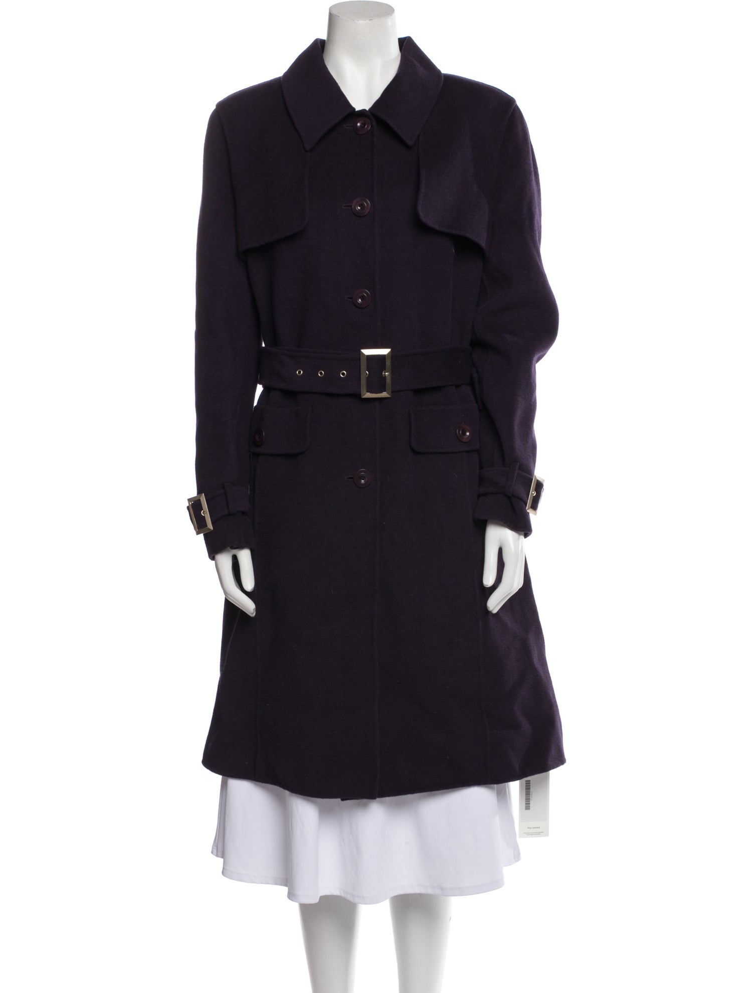 St. John Angora Trench Coat