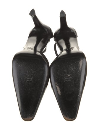 St. John Leather T-Strap Pumps